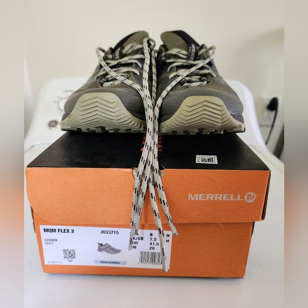 Merrell Men's MQM Flex2 Dark Gray/Green/Black Hiking Shoes